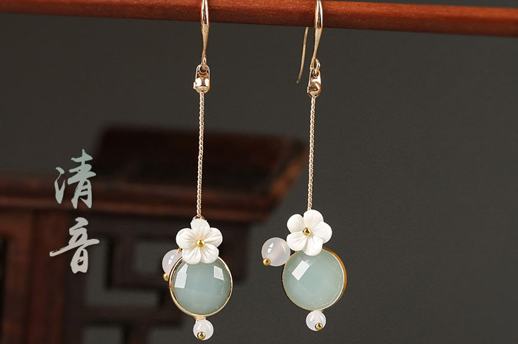 Boucles d'oreilles Bonheur, Turquoises