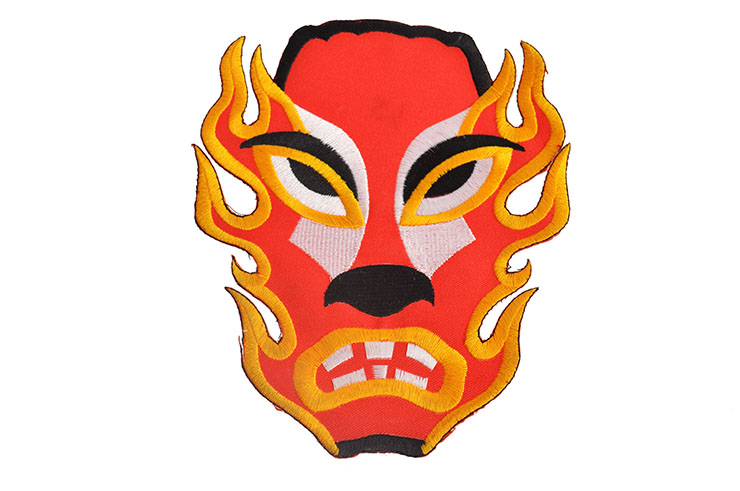 Wrestling mask badge