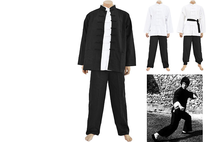 Tenue Bruce Lee Traditionnelle JingWuMen - Coton épais