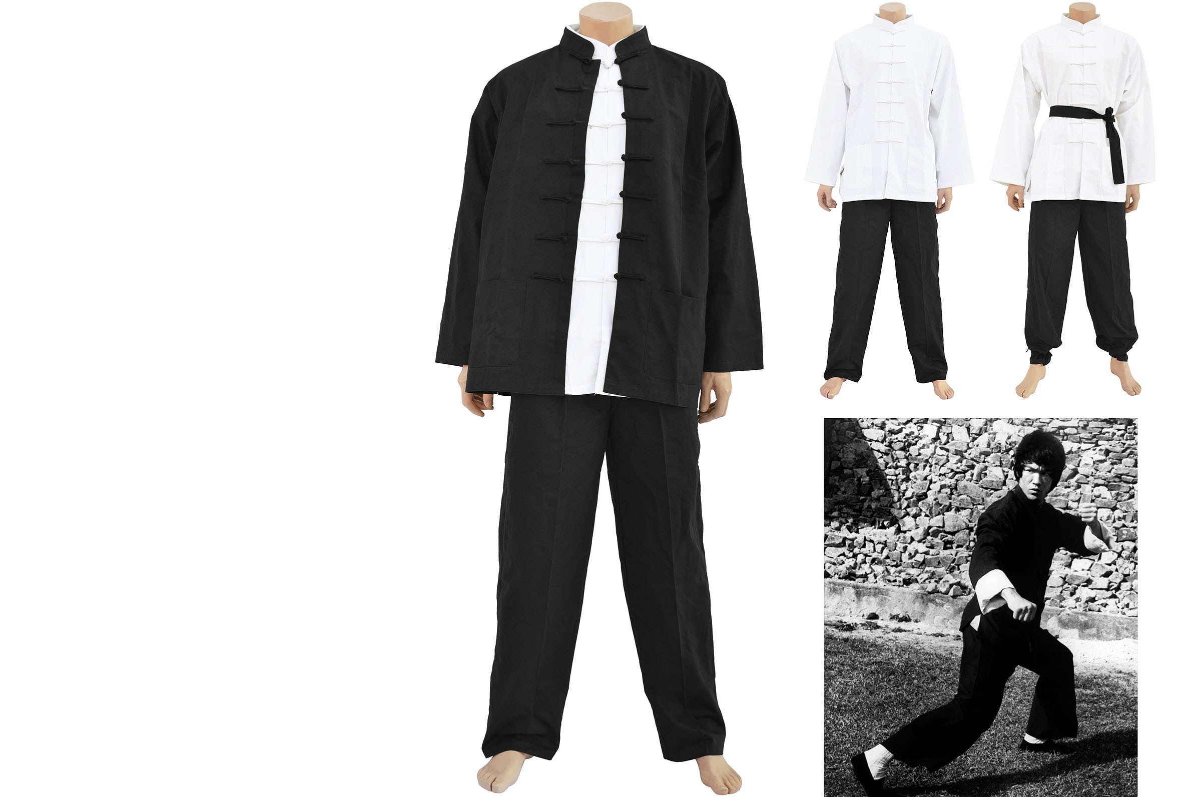 Traditional Bruce Lee Uniform JinWuMen - Thick Cotton 