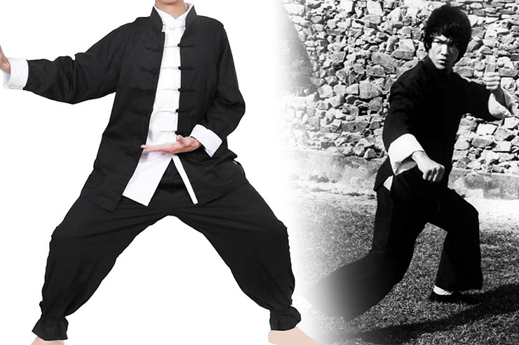 Tenue Bruce Lee Traditionnelle JingWuMen - Coton épais