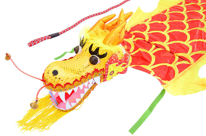 Dragão Volante Ouro & Vermelho