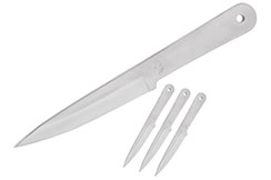 Couteau de lancer, Acier Inox - Vyatich, Lot de 3 (22 cm)