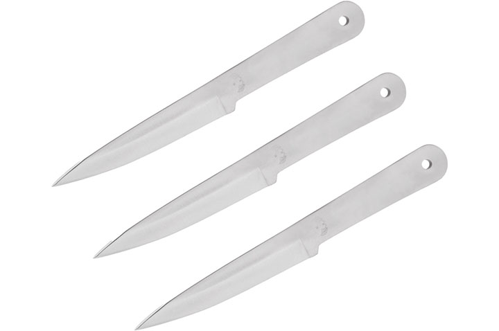 Faca de lançamento, aço inoxidável - Vyatich, lote de 3 (22 cm)