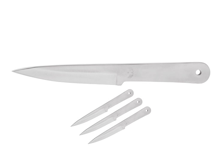 Cuchillo de lanzamiento, Acero Inoxidable - Vyatich, Set de 3 (22 cm)