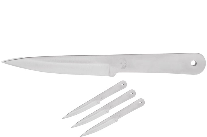 Cuchillo de lanzamiento, Acero Inoxidable - Vyatich, Set de 3 (22 cm)