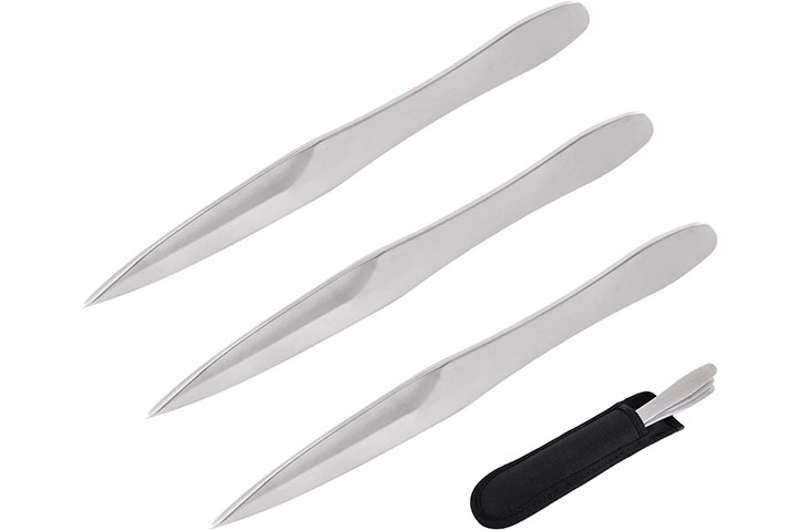 Faca de lançamento, Aço Inox - Lepestok, Lote de 3 (19 cm)