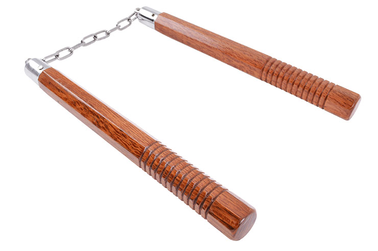 Nunchaku, Octogonal - Bois & Chaîne