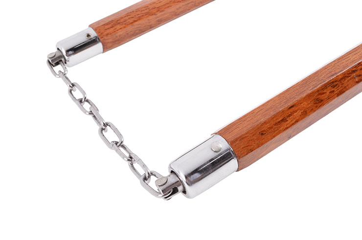 Nunchaku, Octogonal - Bois & Chaîne
