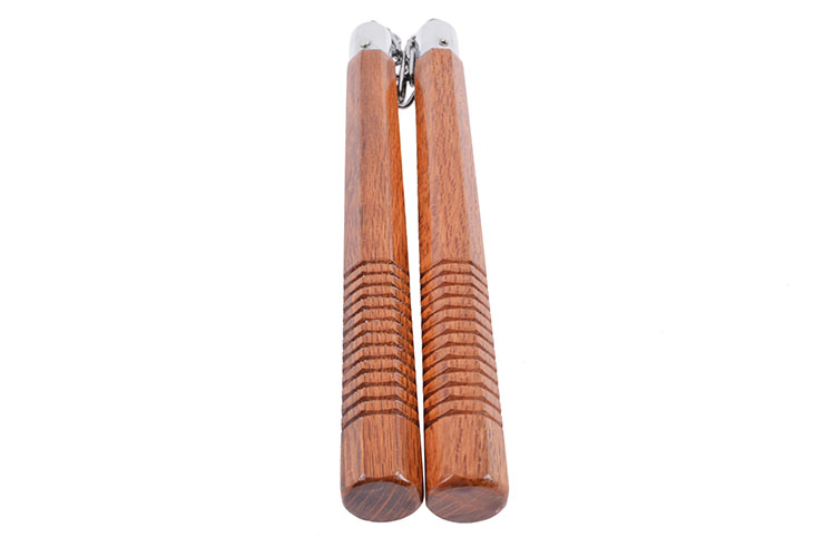 Nunchaku, Octogonal - Bois & Chaîne