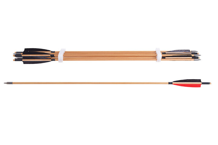 Set de 12 setas tradicionais de bambu