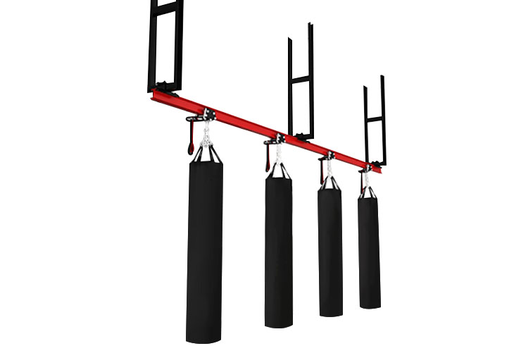 Rail for punching bag, custom made, with extension - NineStars