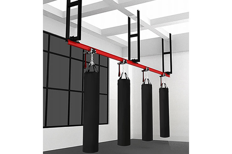 Rail for punching bag, custom made, with extension - NineStars