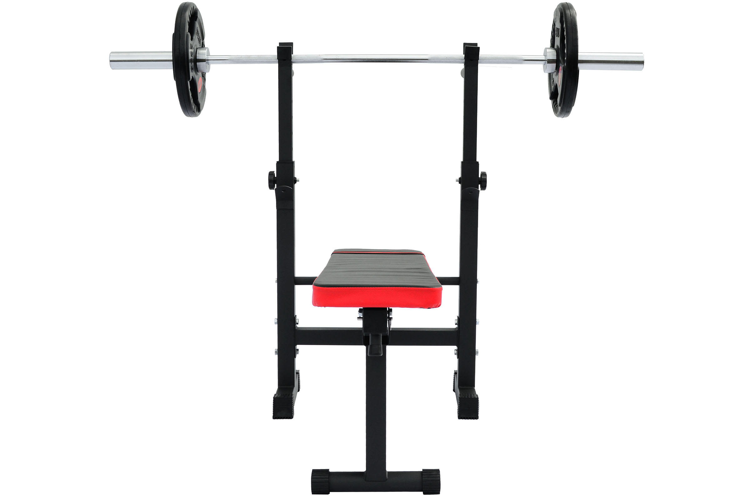 Banco de pesas con soporte para barras