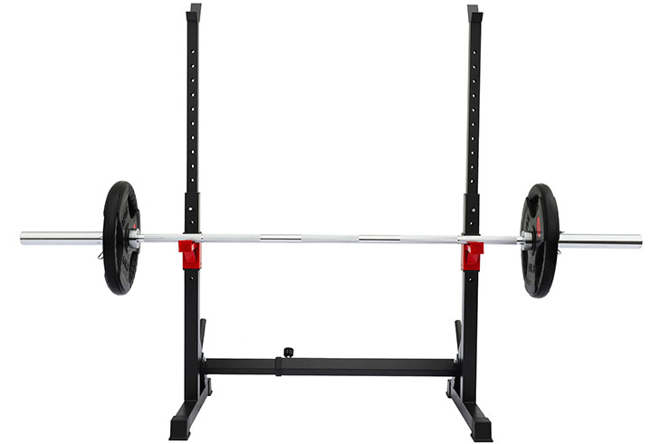 Soporte Ajustable para Barra de Musculación