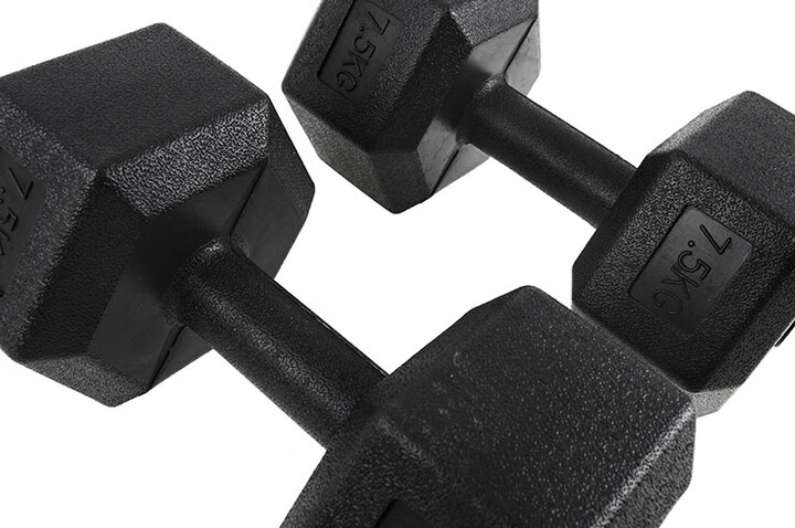 Par halteres Hexagonal de 2,5 à 10 kg