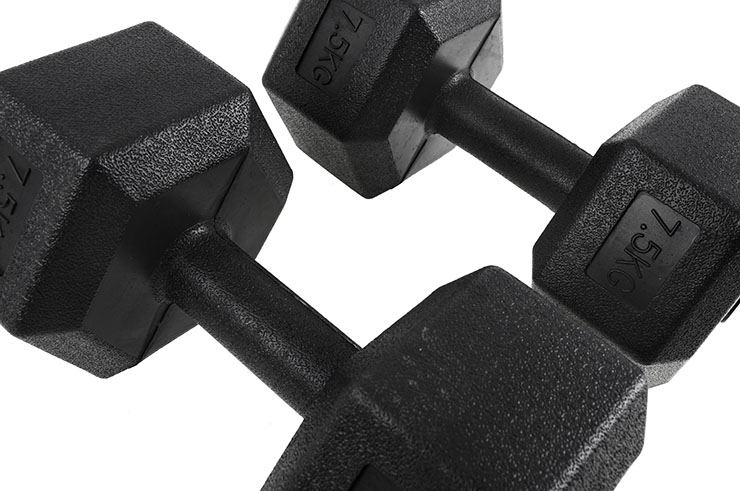 Par halteres Hexagonal de 2,5 à 10 kg