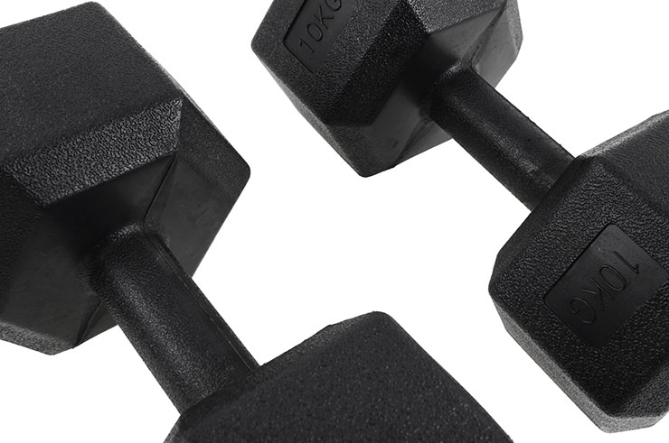 Hexagonal Dumbbells from 2.5 to 10 kg