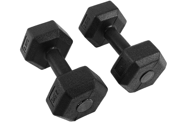 Par halteres Hexagonal de 2,5 à 10 kg
