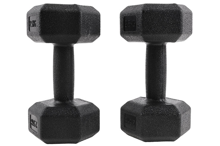 Par halteres Hexagonal de 2,5 à 10 kg