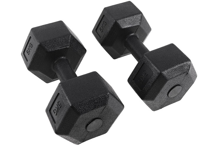 Par halteres Hexagonal de 2,5 à 10 kg