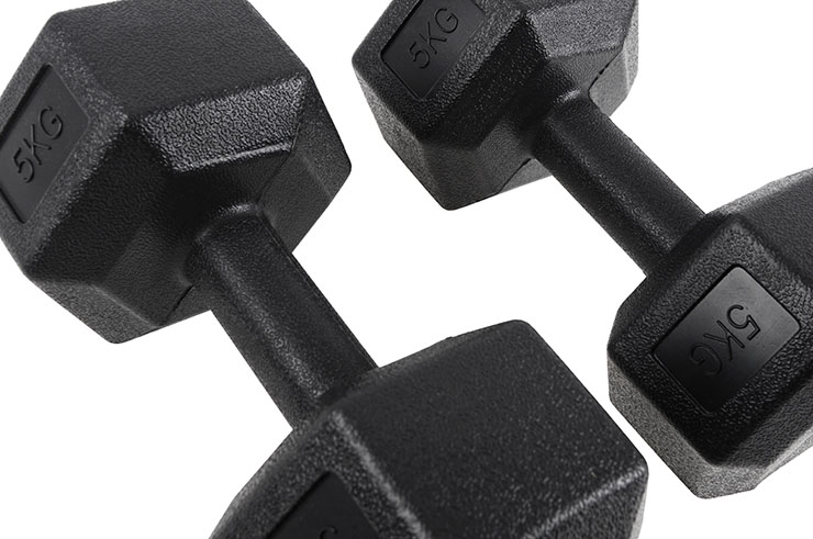 Par halteres Hexagonal de 2,5 à 10 kg