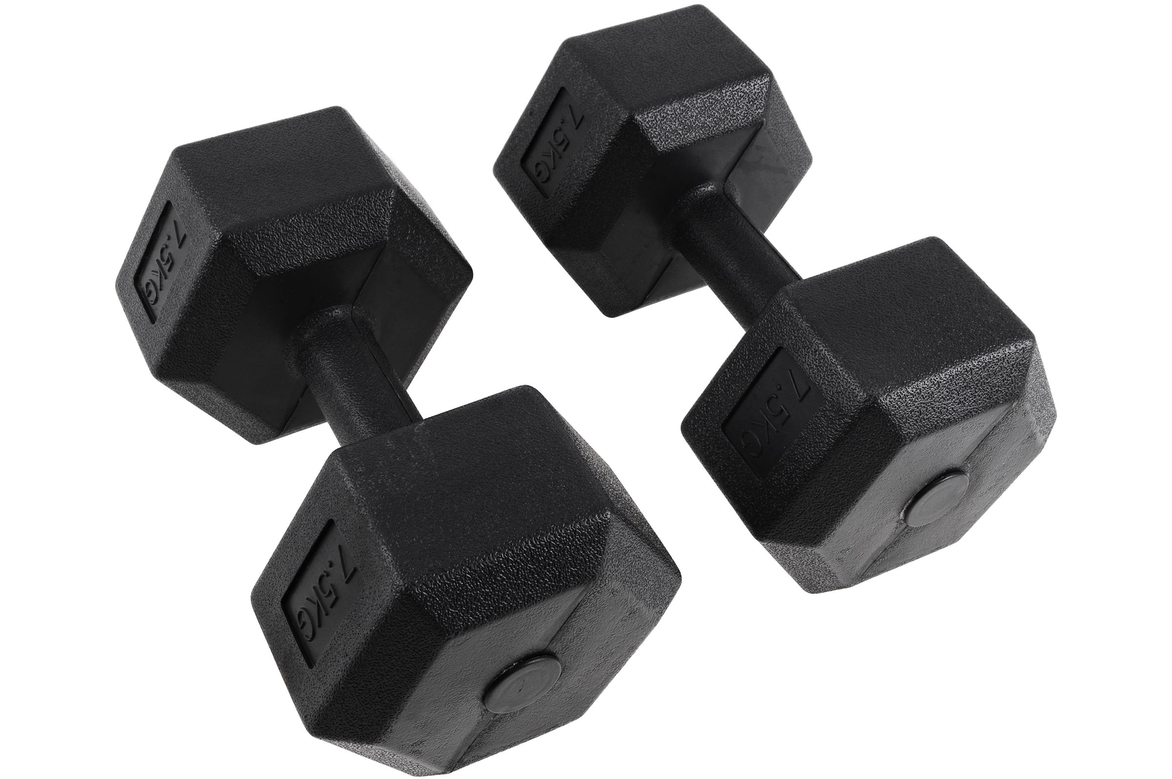 Paire d'haltères 15kg Biceps hexagonales en fer