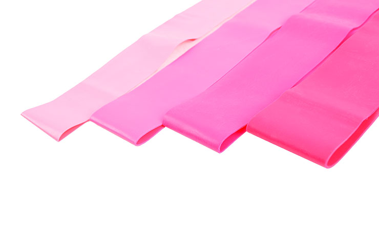 tiras de Resistência, Yoga & Fitness, Silicone - lote de 4