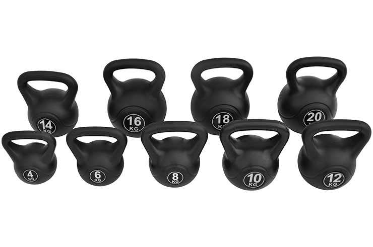 Kettlebell 6 KG, Coque Plastique