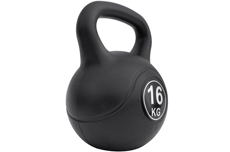 Kettlebell 16 KG, Coque Plastique