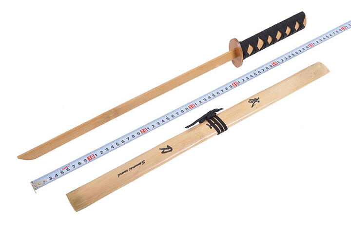 Katana com forro, Iniciação - Madeira (Modelo pequeno)