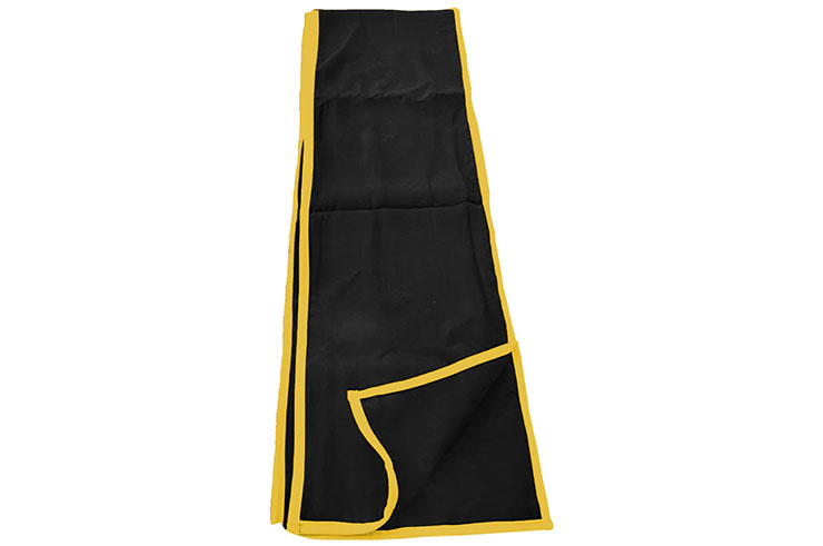 Ceinture Kungfu Wushu Classique - Noire, Doublée & avec Liseré