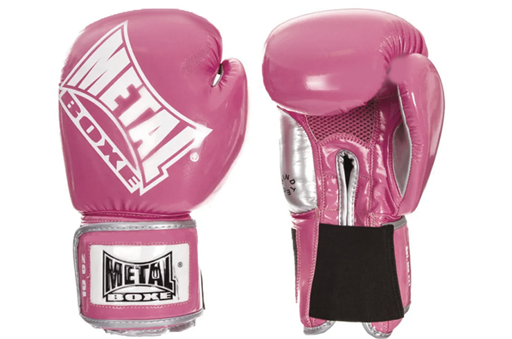 Gants compétition, Pink Lady - MB221F, Metal Boxe