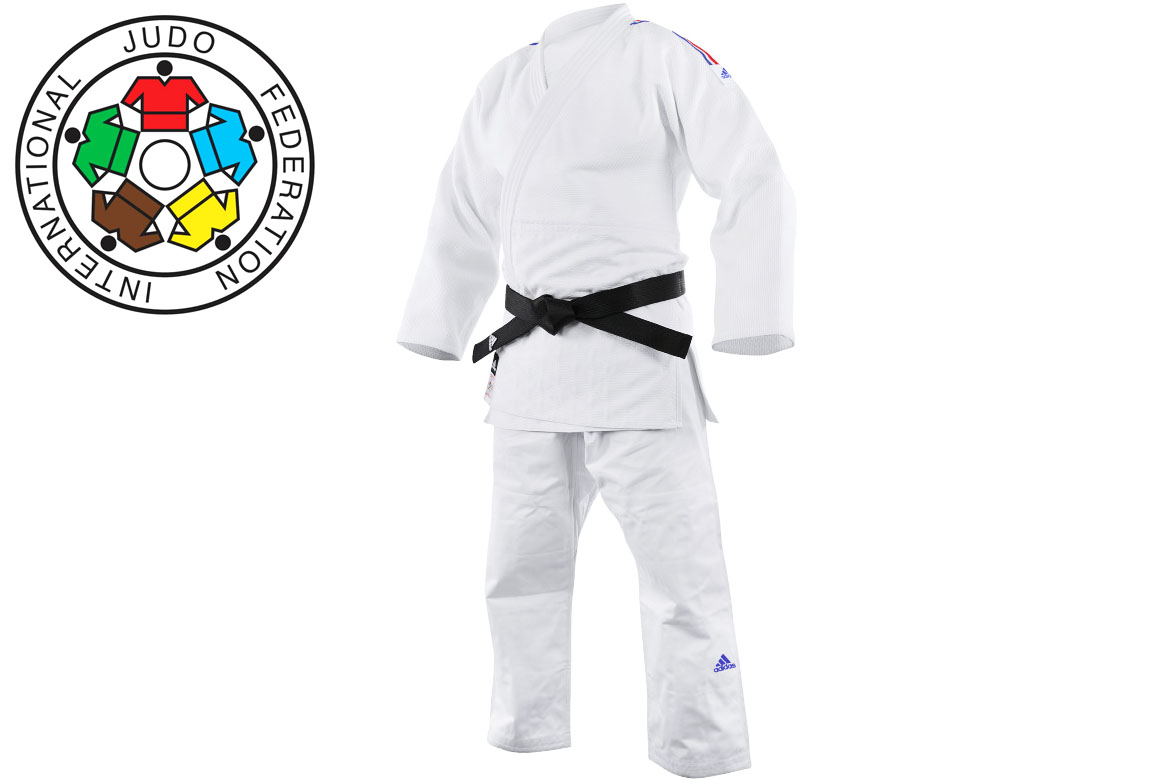 apoyo tormenta por ejemplo Kimono de Judo, Competencia Tricolor - J-IJFBBR, Adidas - DragonSports.eu