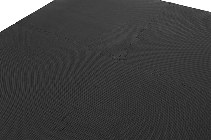 Esterillas Puzzle Gym, Gimnasio en casa - Negro (120 x 120 cm)