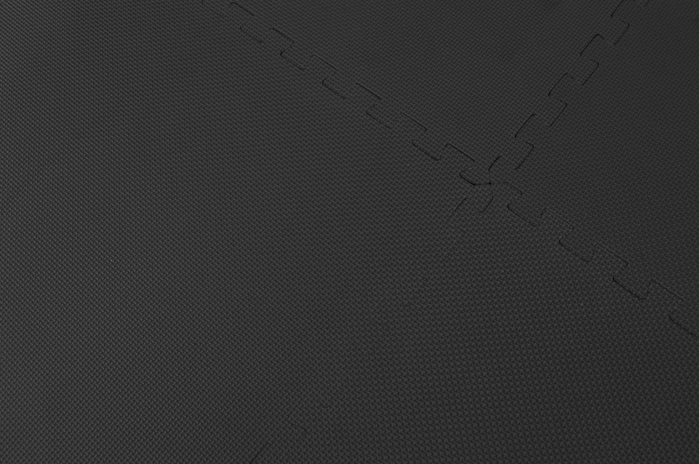 X2.CRF-P7 - tapis de sol fitness noir - épaisseur : 10 ou 14 mm - puzzle -  surface standard