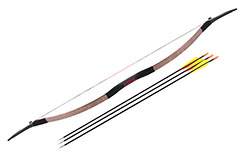 Traditional Chinese Bow, Leather Covering (Middle Range)