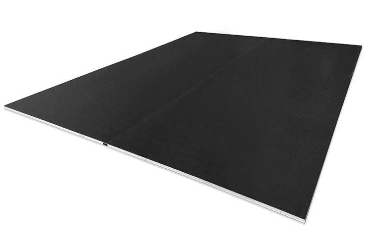 Tatami não enrolável 2,5 cm, cinzento, padrão de palha de arroz (trabalho de chão)