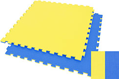 Puzzle Mat WTF - 2.5 cm, Blue/Yellow