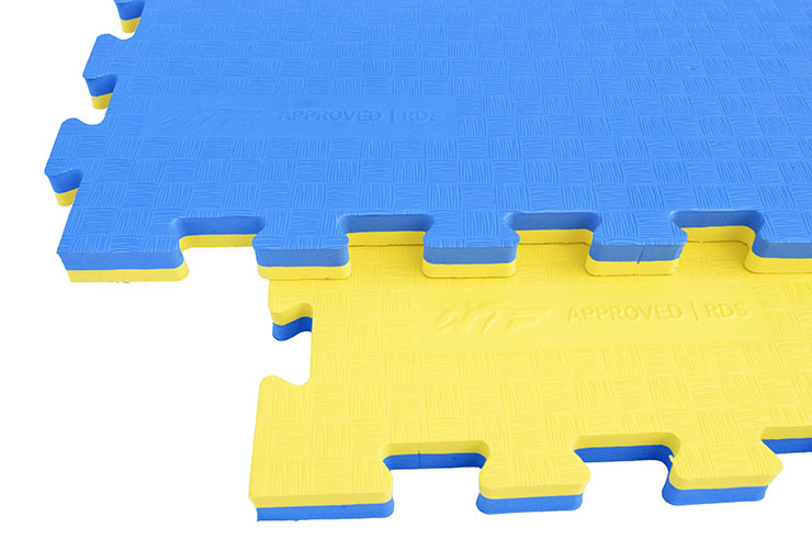 Puzzle Mat WTF - 2.5 cm, Blue/Yellow
