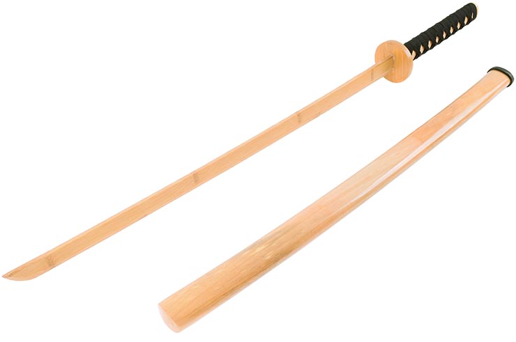 Katana with scabbard, Training - Natural Bamboo