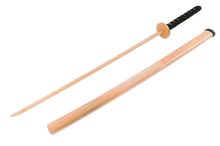 Katana with scabbard, Training - Natural Bamboo