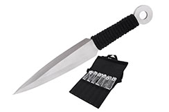 Kunai en acero inoxidable - Set of 6 (20 cm)