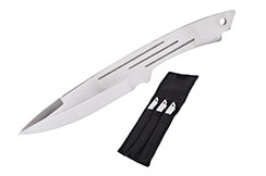 Cuchillo de lanzamiento Grabado, Inoxidable - Set de 3 (22 cm)