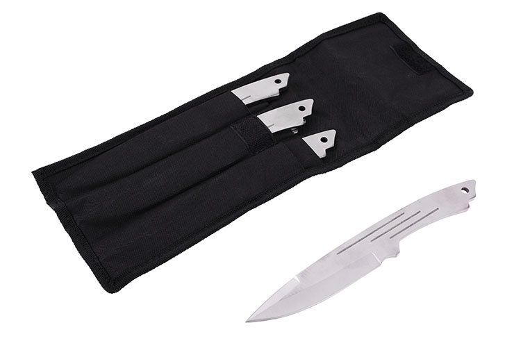 Throwing knife, Engraved Stainless Steel - Set of 3 (22 cm)
