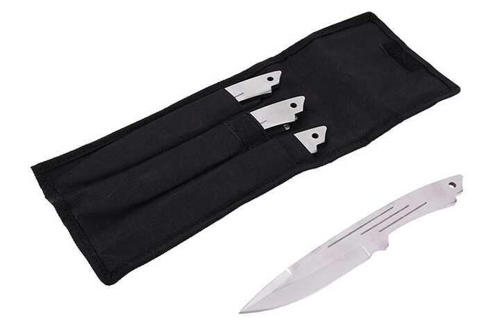 Cuchillo de lanzamiento Grabado, Inoxidable - Set de 3 (22 cm)