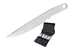 Throwing knife, Stainless Steel - Set of 12 (18 cm)