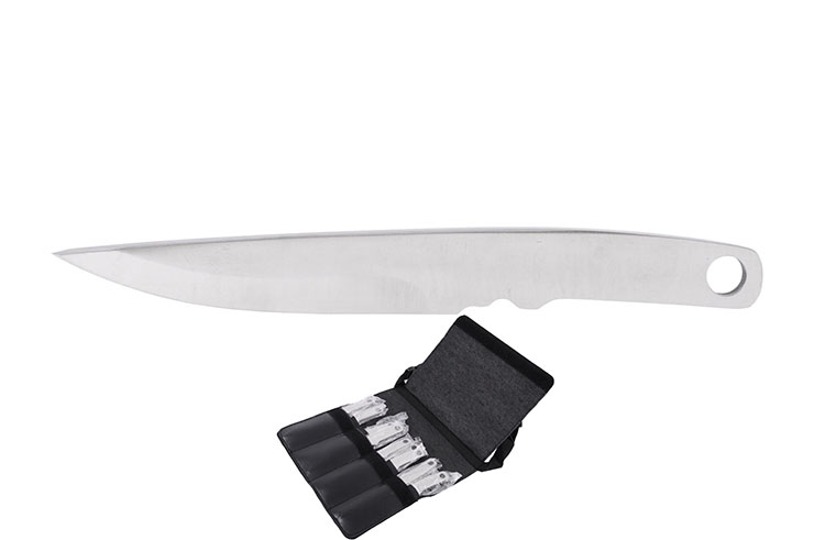 Couteau de lancer, en Acier Inoxydable - Lot de 12 (18 cm)