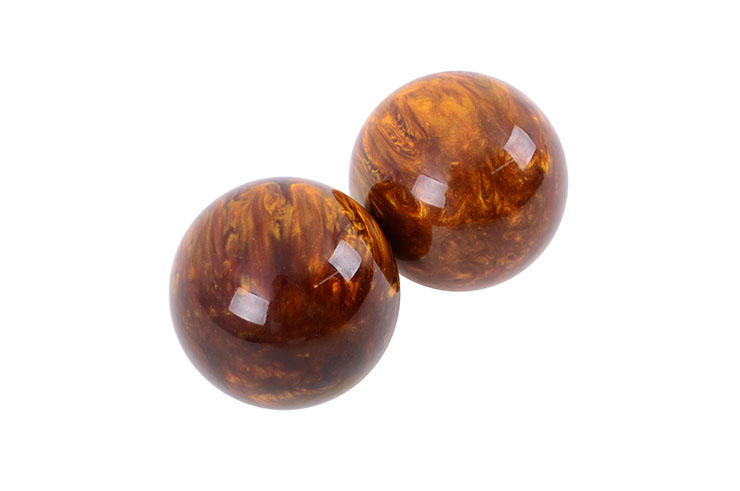 Qi Gong balls - Tiger Eye type
