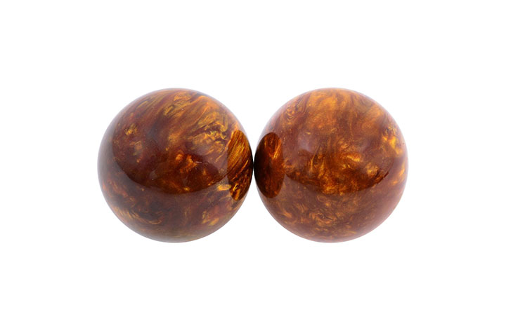 Paire de Boules Qi Gong - Style Œil du tigre